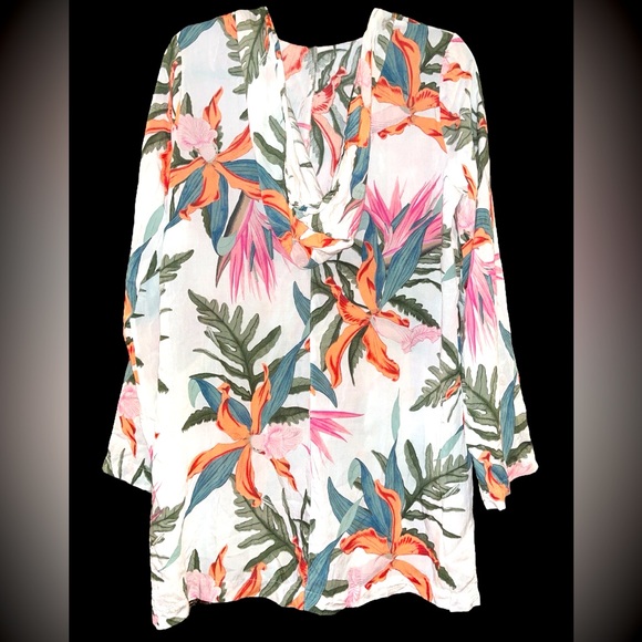 “Hurley” mini hooded dress/beach coverup size M - Picture 2 of 8